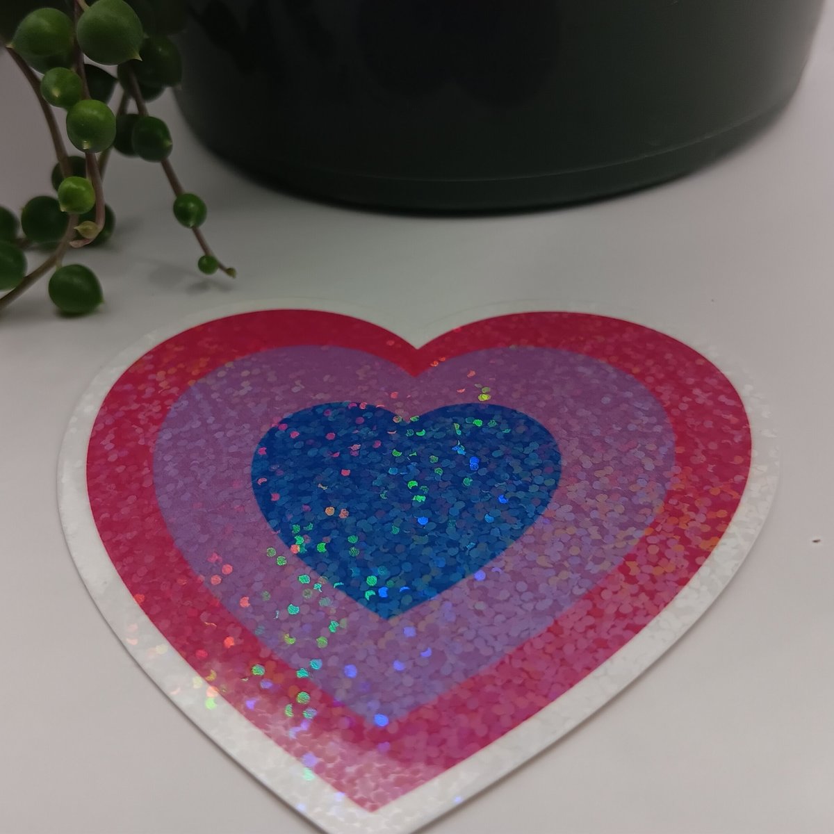 Bi Heart Sticker, Bi Pride, Bi Visibility, Bisexual Flag, Bi Flag