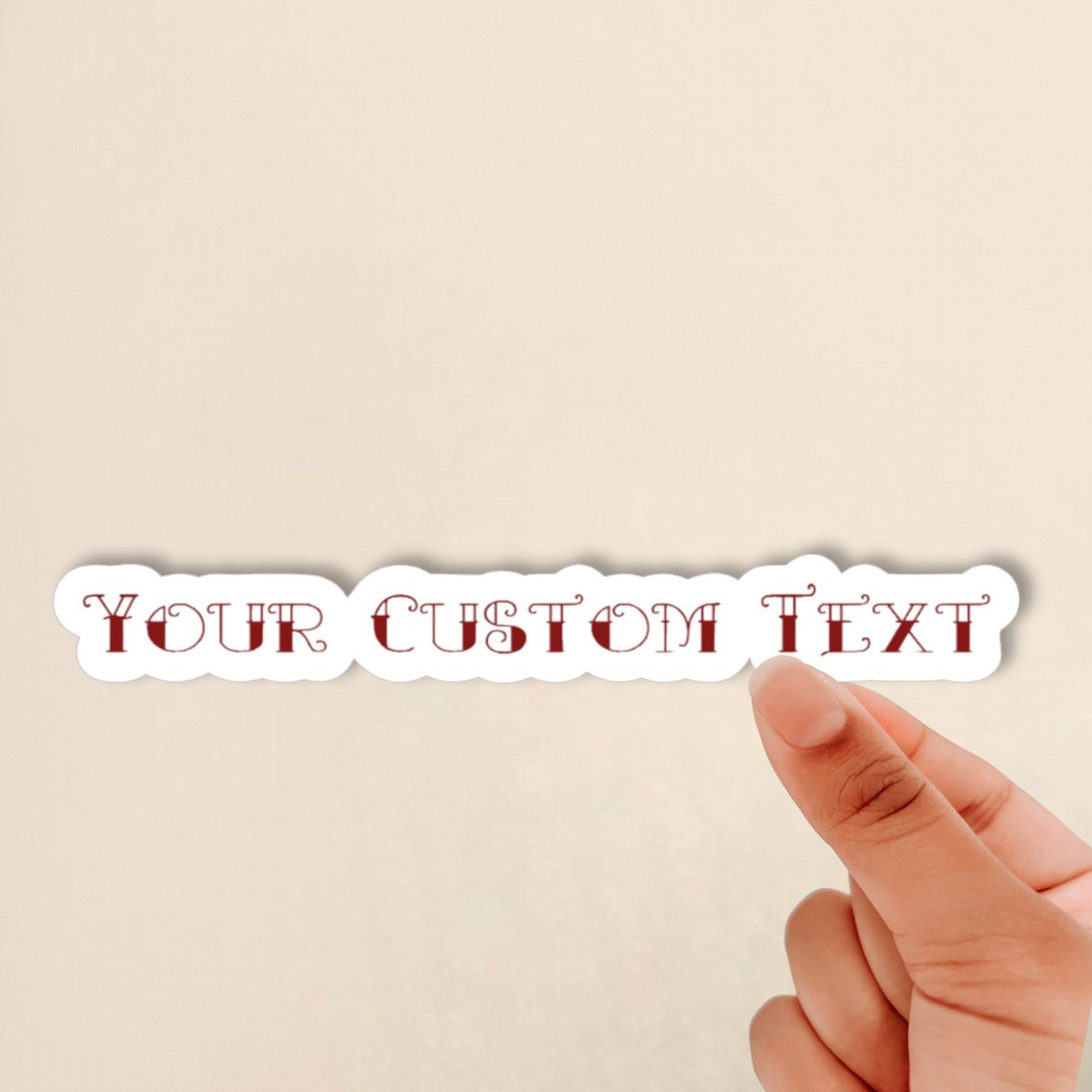 custom text sticker, personalized sticker, custom sticker gift, custom label