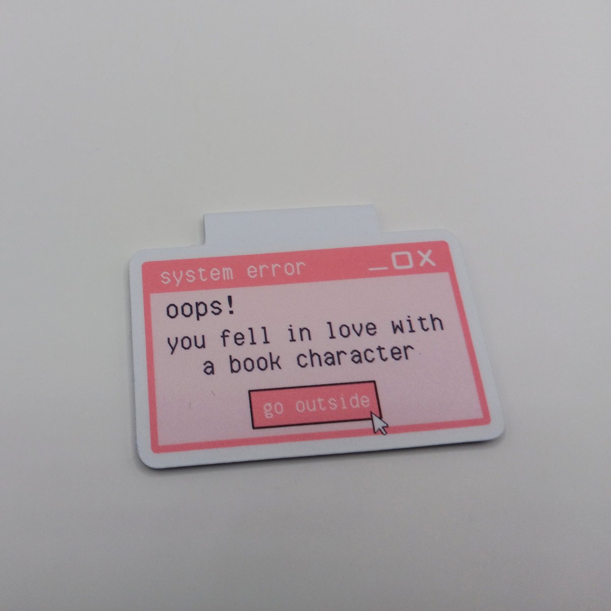 pop up window bookmark, fictional character love, funny gift for bookworm