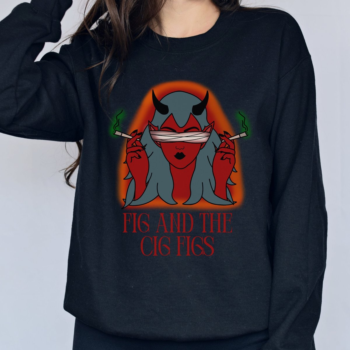 Fig and the Cig Figs Sweatshirt, Dimension 20 Sweatshirt, Fantasy High Sweatshirt, Gift for Dimension 20 Fans, DnD Player Gift