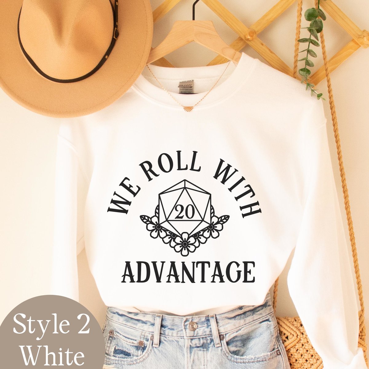 Nerdy Couple Sweatshirt, Matching Nerdy Marriage Sweatshirts, Couple Shirts, Roll with Advantage, Friendship Shirts, RPG Player Gift