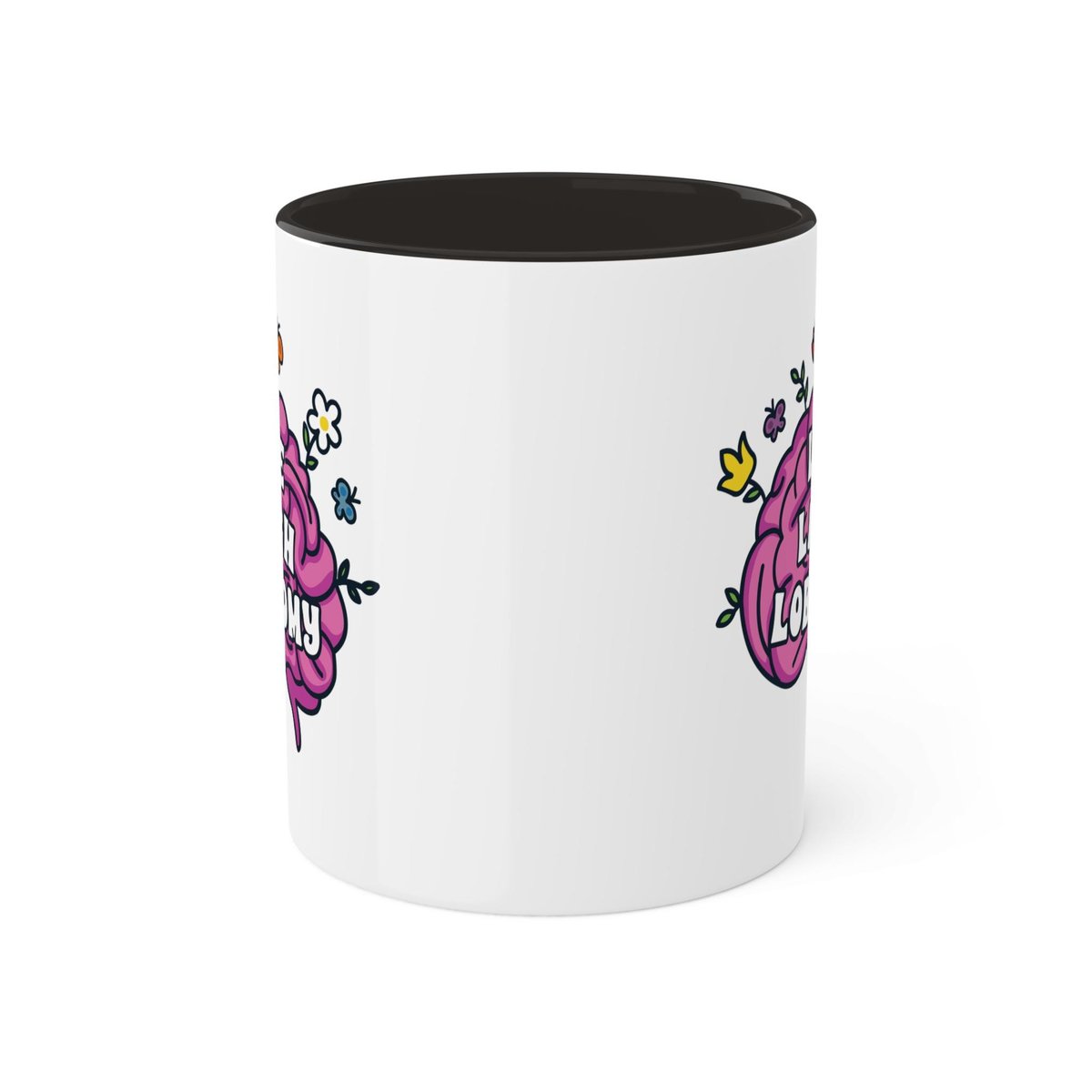 live laugh lobotomy mug, brain mug, escapism mug, funny mug, existential dread mug