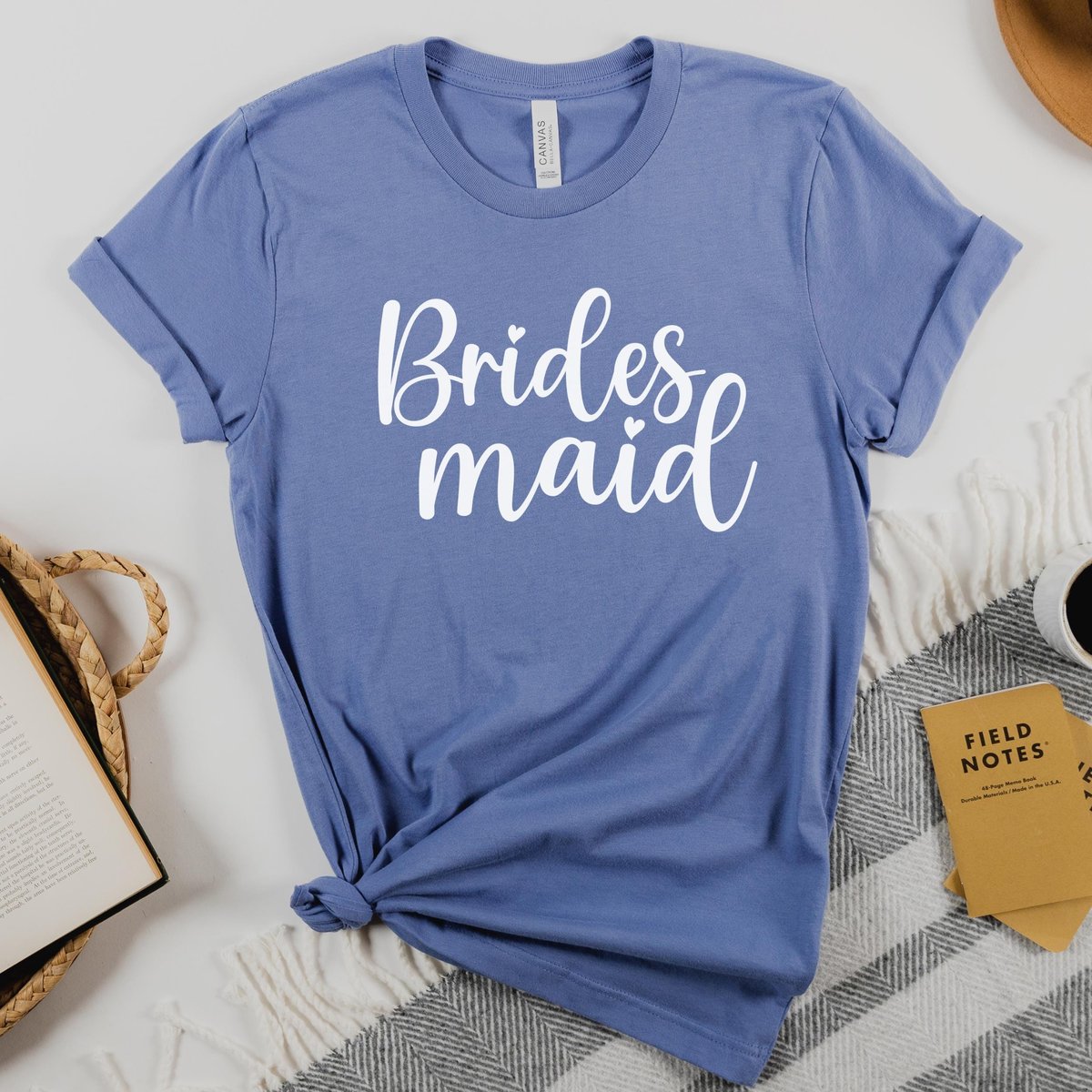 Lavender Blue Bride and Bridesmaid Shirts, Bachelorette Shirts, Bridal Party Group Shirts, Gift for Bride, Engagement Gift
