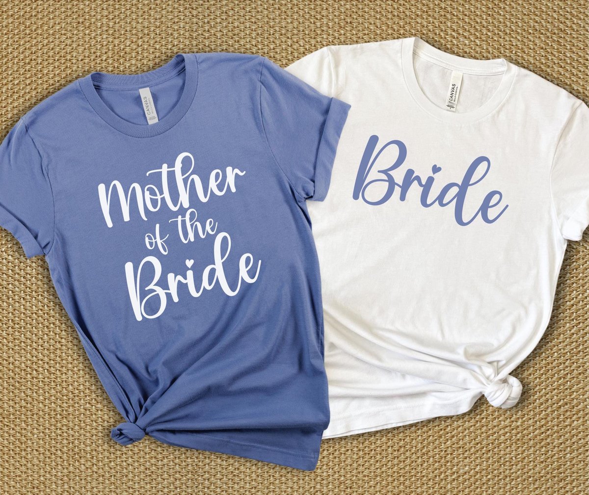Lavender Blue Bride and Mother of the Bride Shirts, Bachelorette Shirts, Bridal Party Group Shirts, Gift for Bride, Engagement Gift