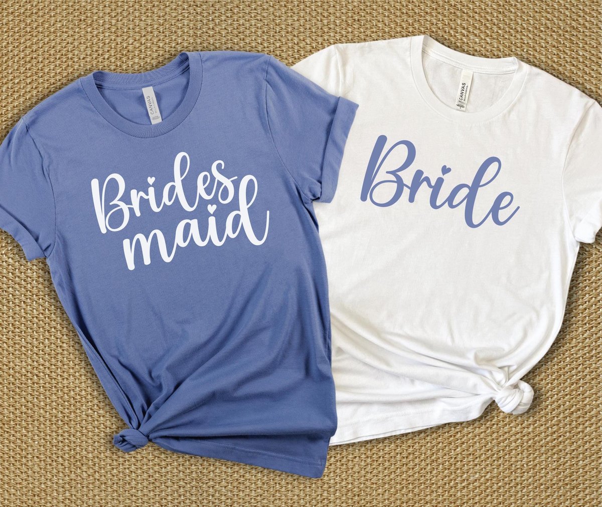 Lavender Blue Bride and Bridesmaid Shirts, Bachelorette Shirts, Bridal Party Group Shirts, Gift for Bride, Engagement Gift