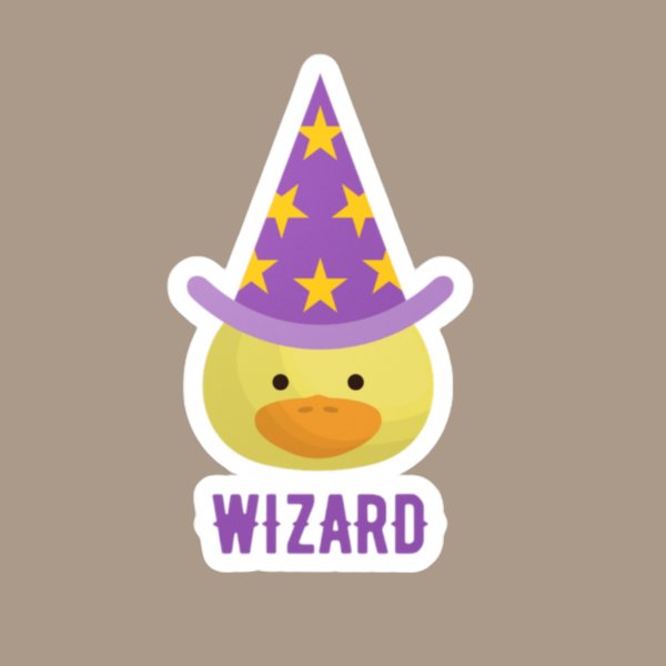 Duckgeons and Dragons Wizard, DnD Duck, Cute DnD Sticker, DnD Class Wizard, DnD Class Sticker