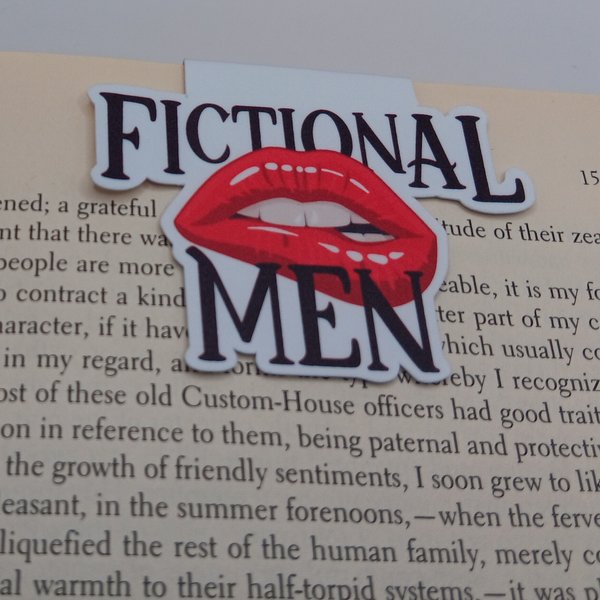 Fictional Men Bookmark, funny bookmark, gift for reader, magnetic bookmark