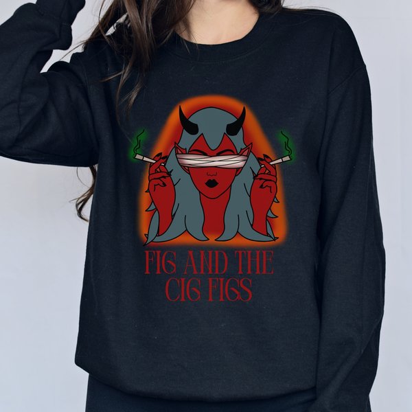 Fig and the Cig Figs Sweatshirt, Dimension 20 Sweatshirt, Fantasy High Sweatshirt, Gift for Dimension 20 Fans, DnD Player Gift
