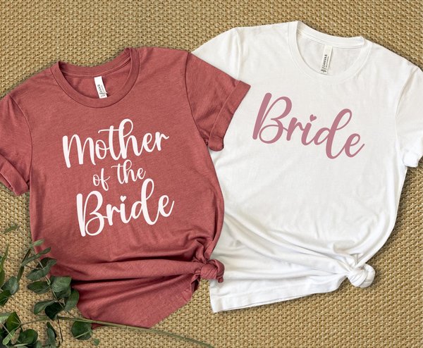 Heather Mauve and Mother of the Bride Shirts, Bachelorette Shirts, Bridal Party Group Shirts, Gift for Bride, Engagement Gift